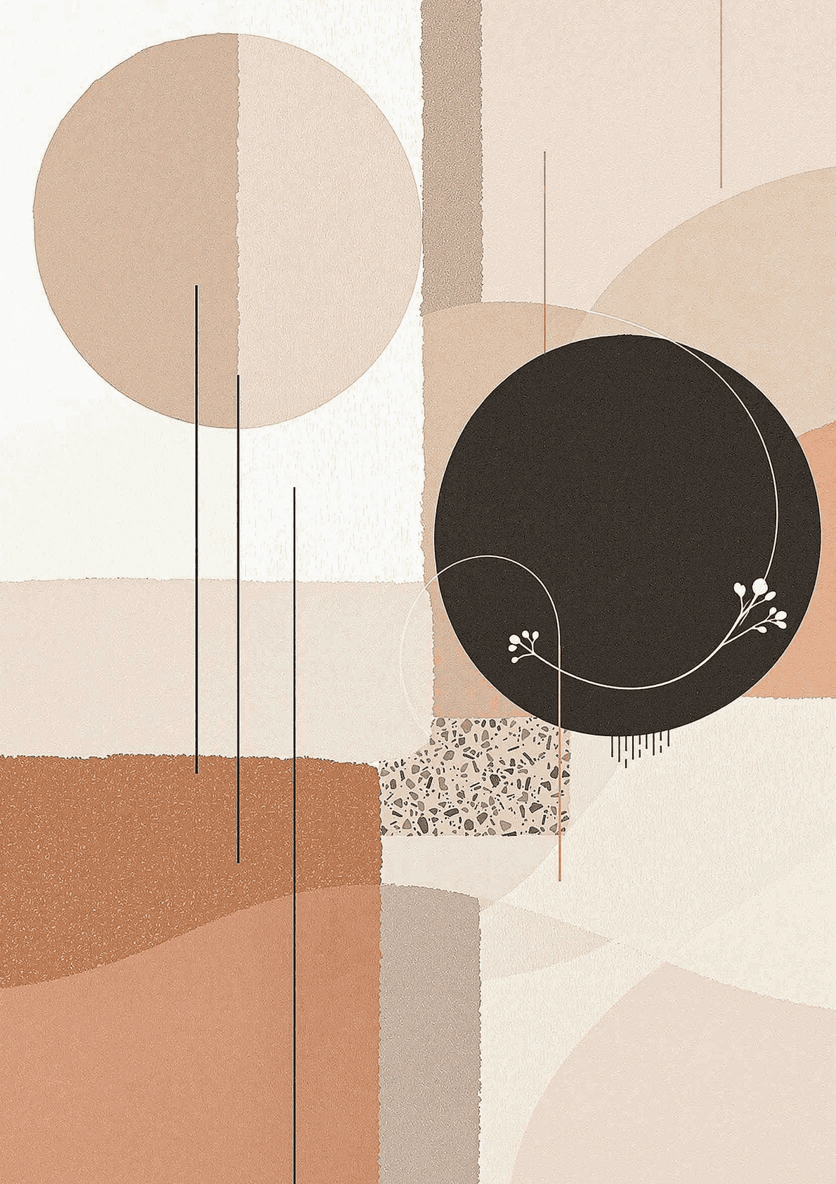 Serenity in Shapes — art print
