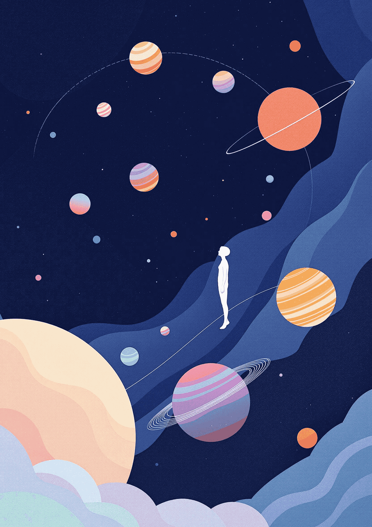 Celestial Drift — art print