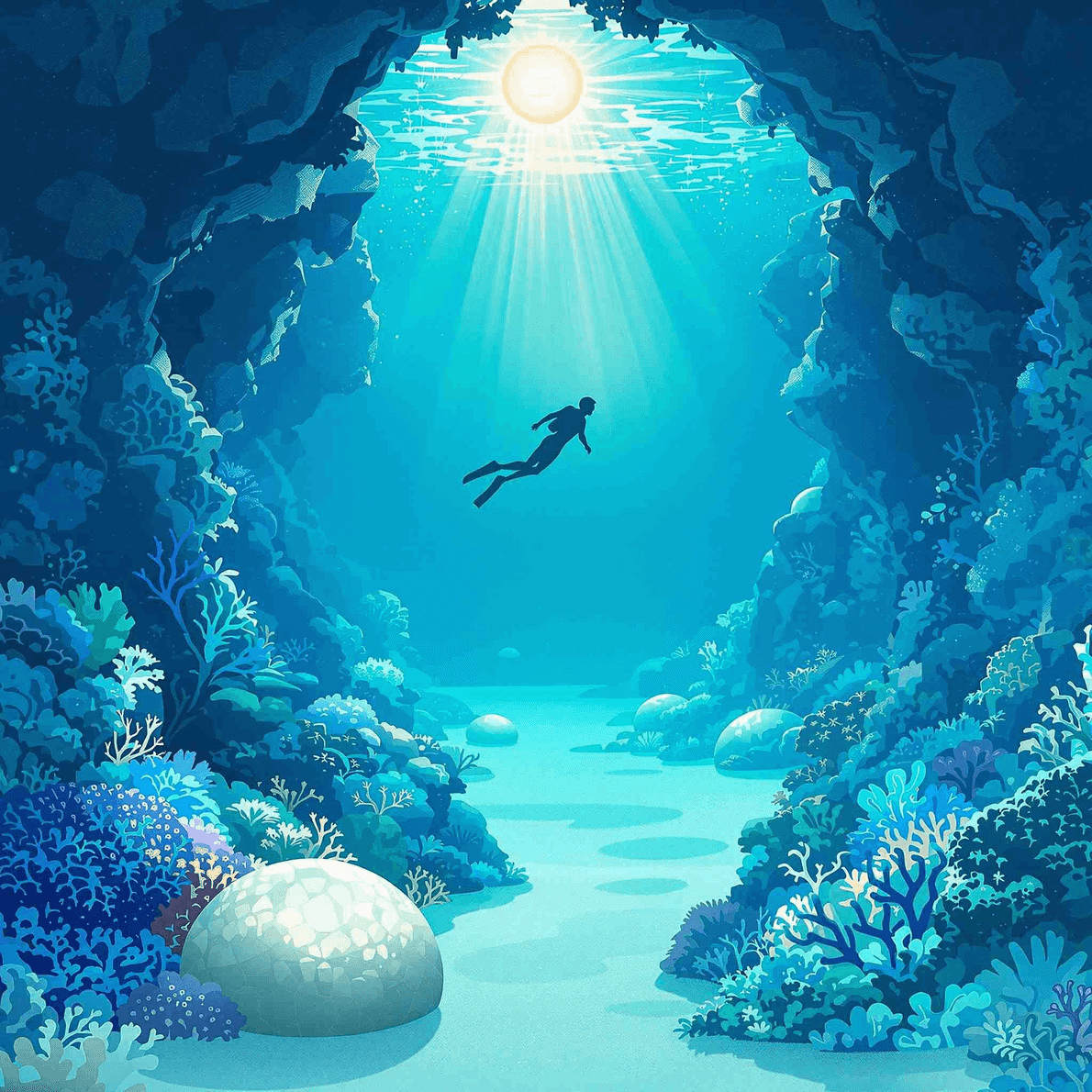 Ethereal Dive — art print