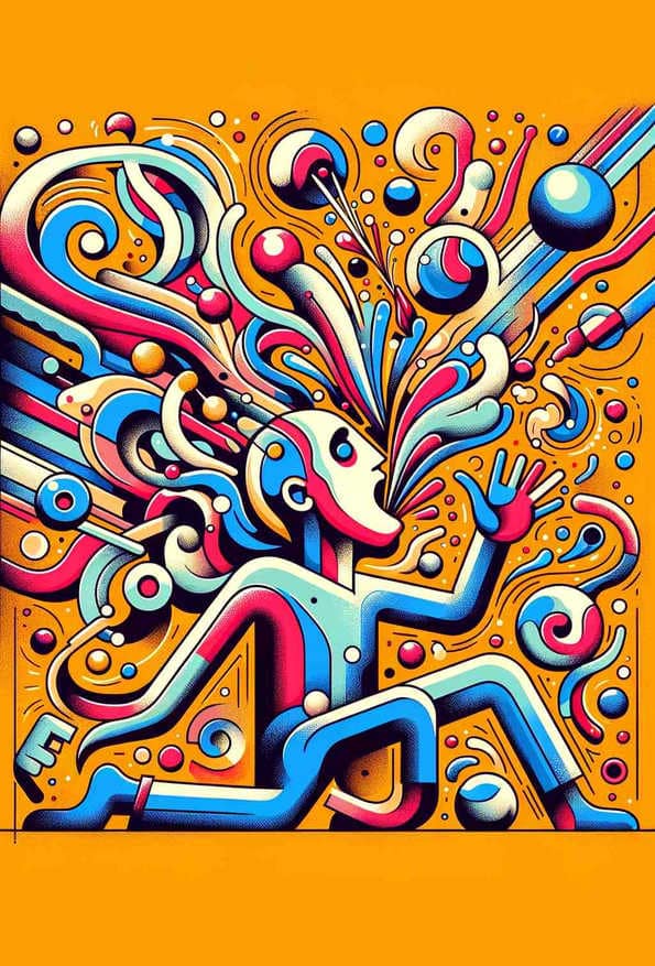 Whimsical Whirlwind — art print