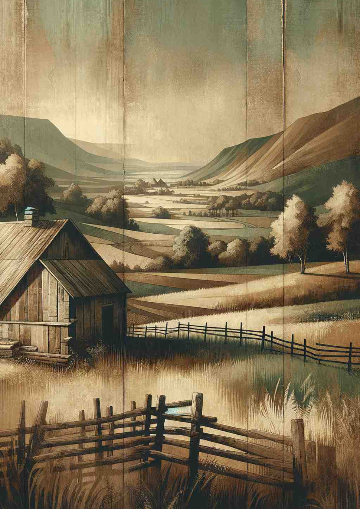 Rustic Reverie — art print