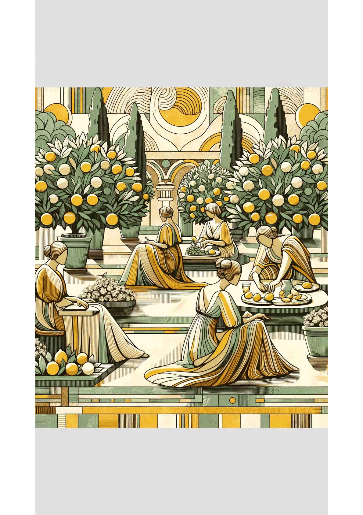Citrus Serenade — art print
