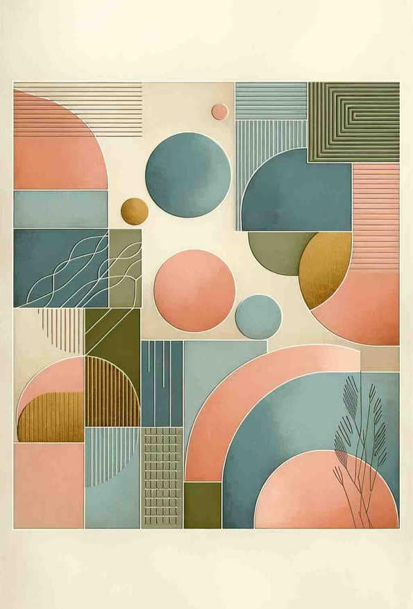 Geometric Serenity — art print