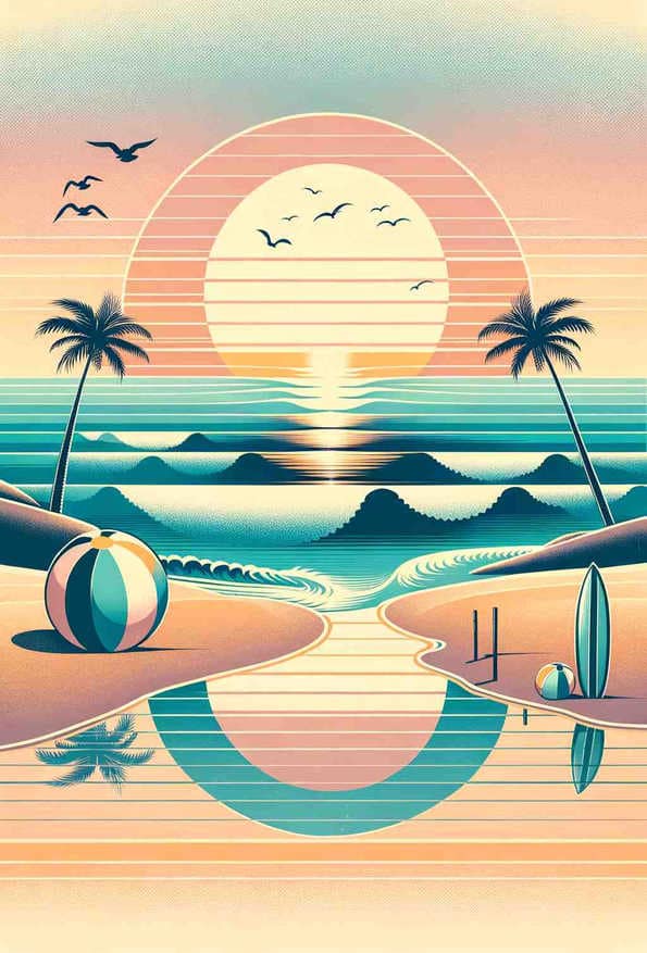 Serene Sunrise: Paradise Unearthed — art print