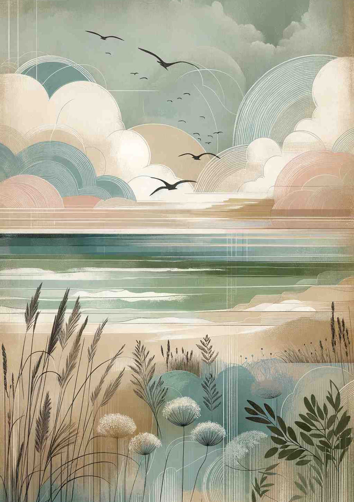 Whispers of the Coastline — art print