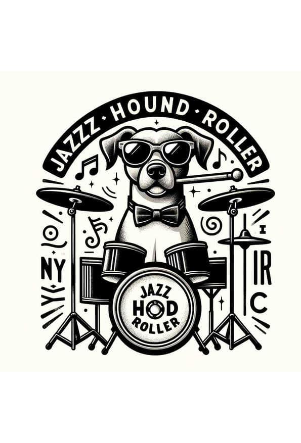 Mid-Century Jazz Hound — art print