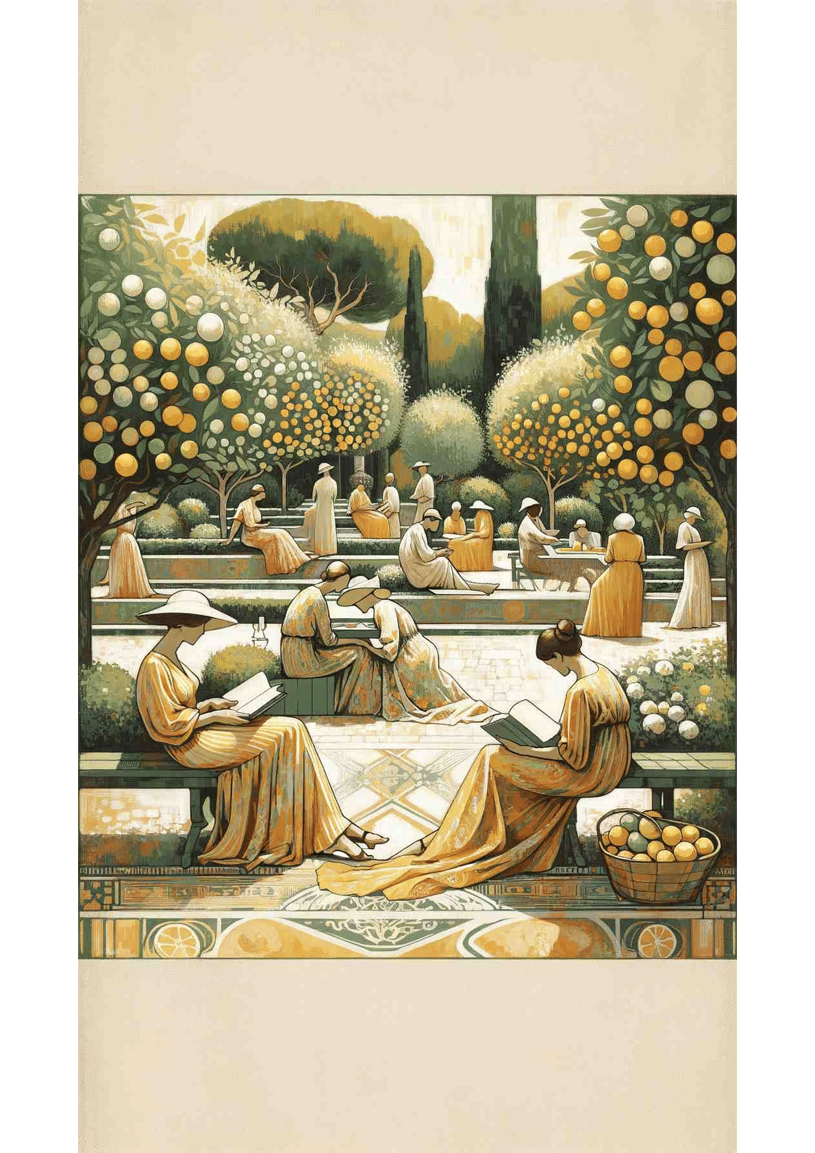 Sunlit Serenity: A Mediterranean Daydream — art print