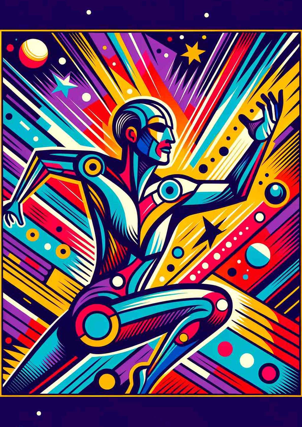 Vibrant Pop Art Playfulness — art print