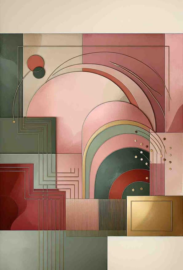 Earthy Elegance: A Minimalist Harmony — art print