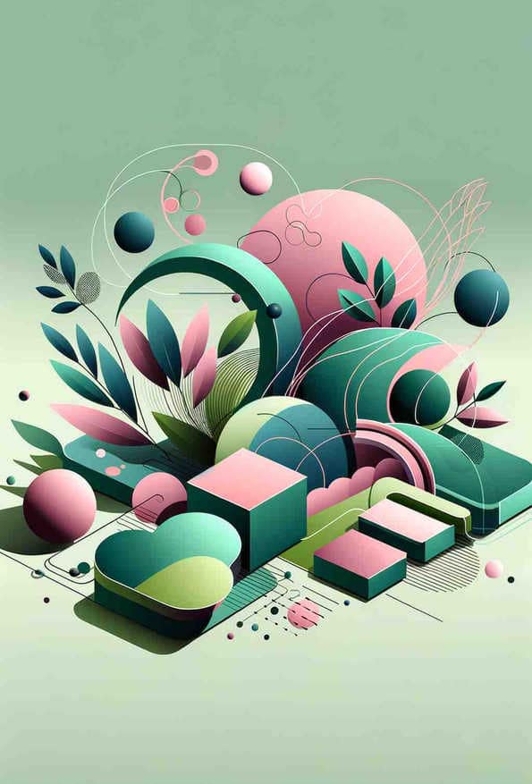 Modern Botanical Harmony — art print