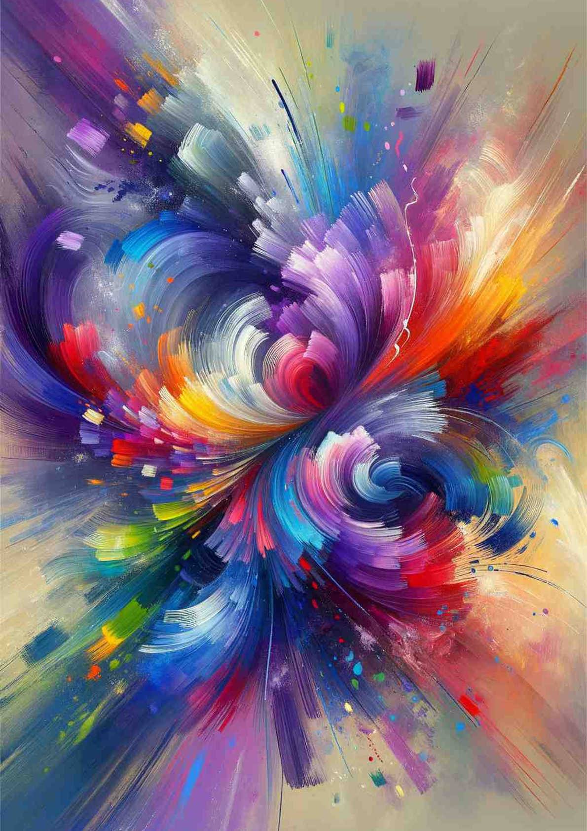 Vibrant Whirlwind — art print