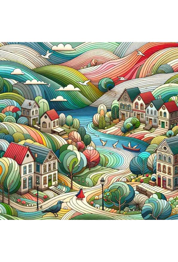 Whimsical Wonderscape — art print