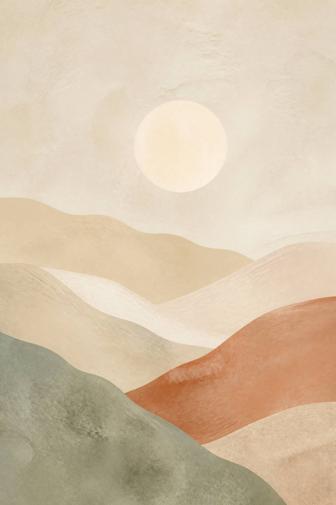 Minimalist Neutral Landscape — art print