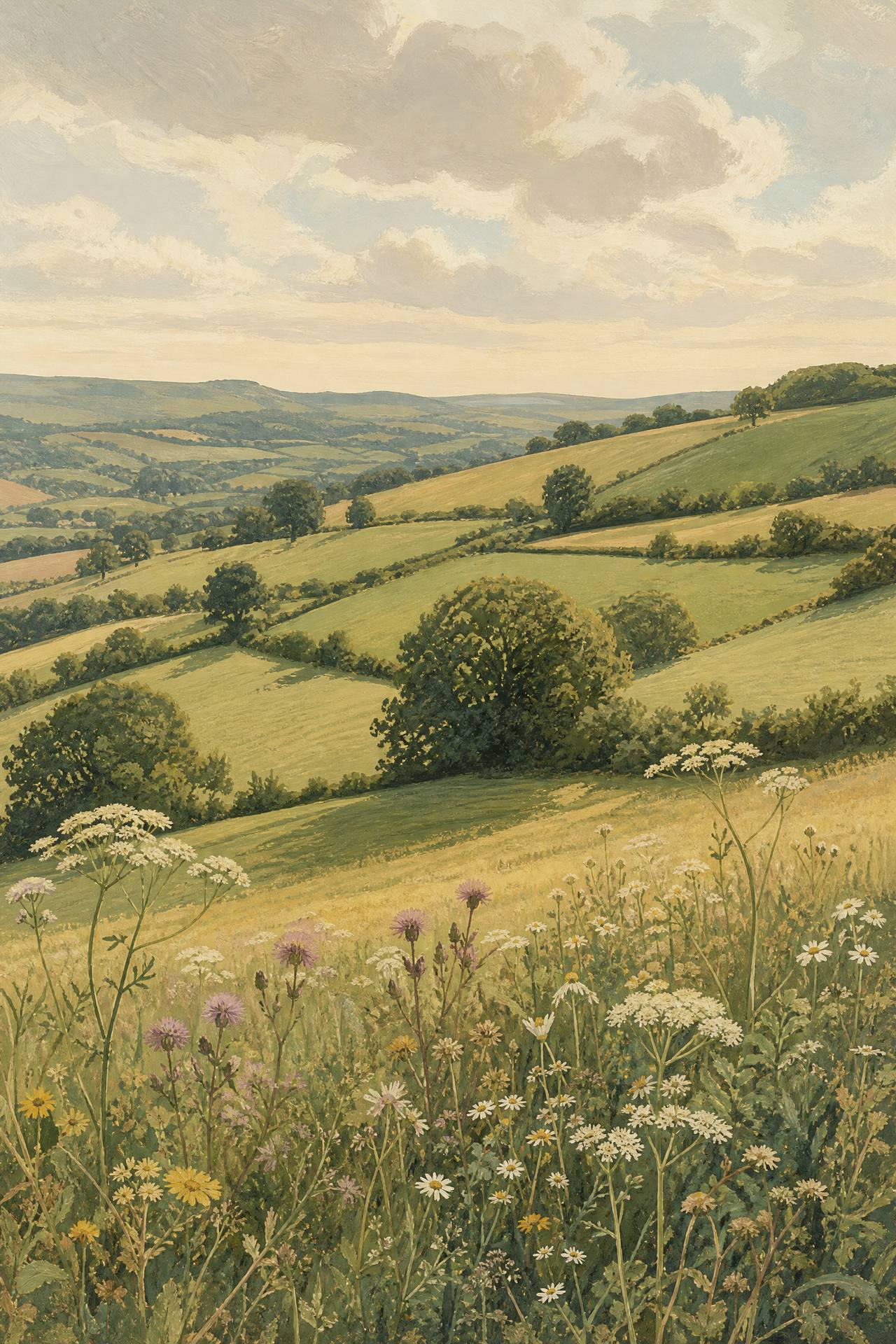 Tranquil English Countryside — art print