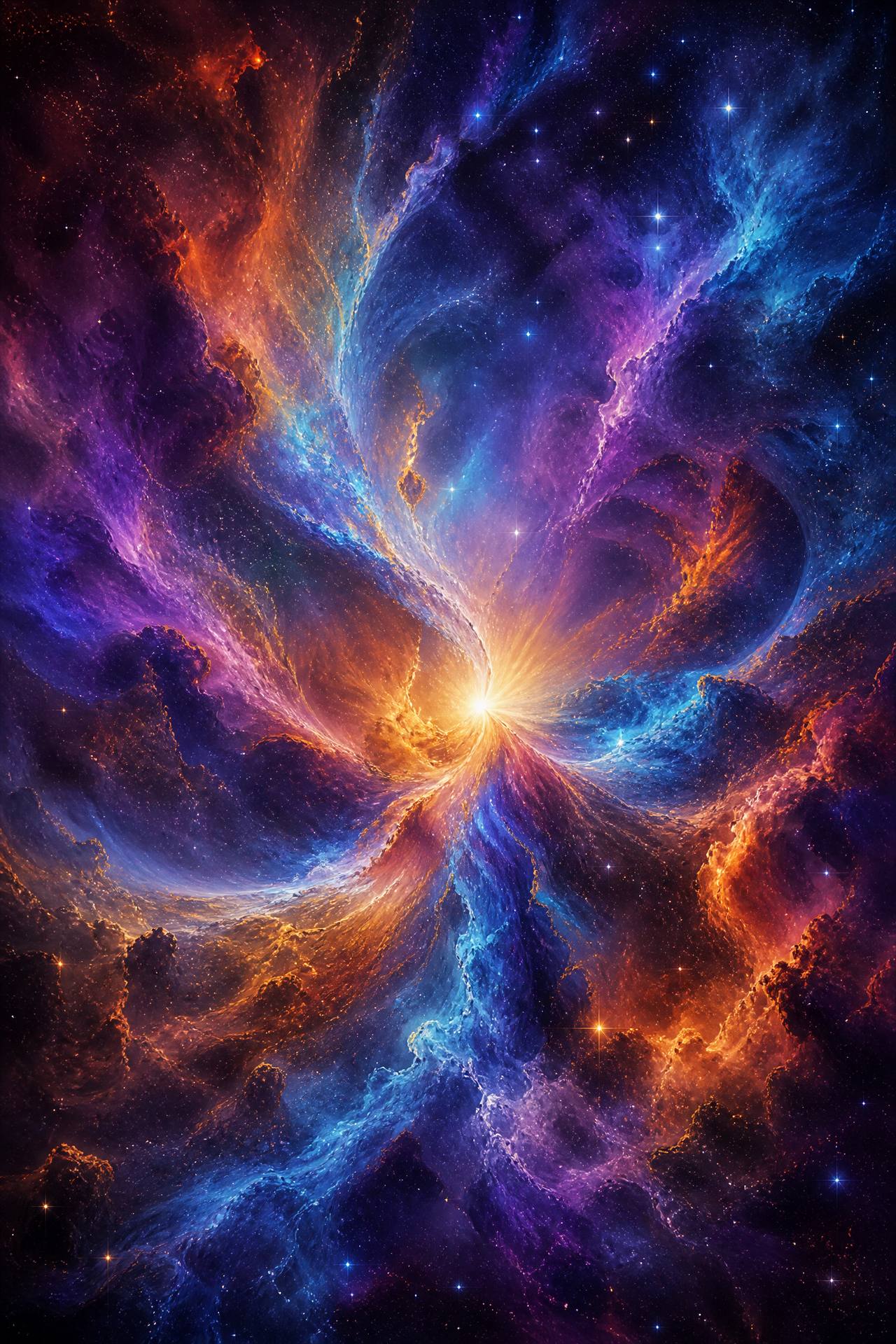 Abstract Cosmic Nebulae — art print