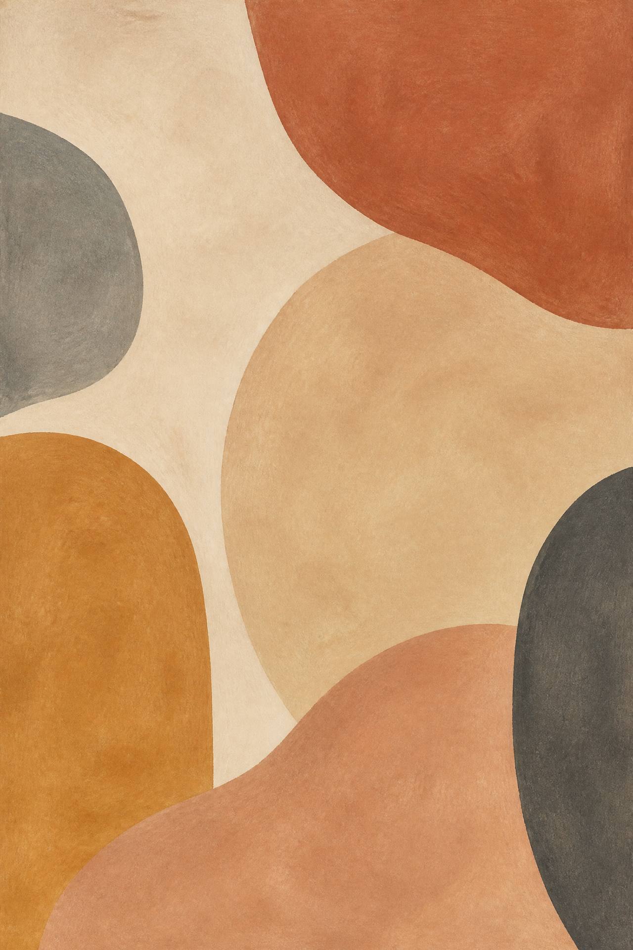 Serene Earthy Abstract — art print