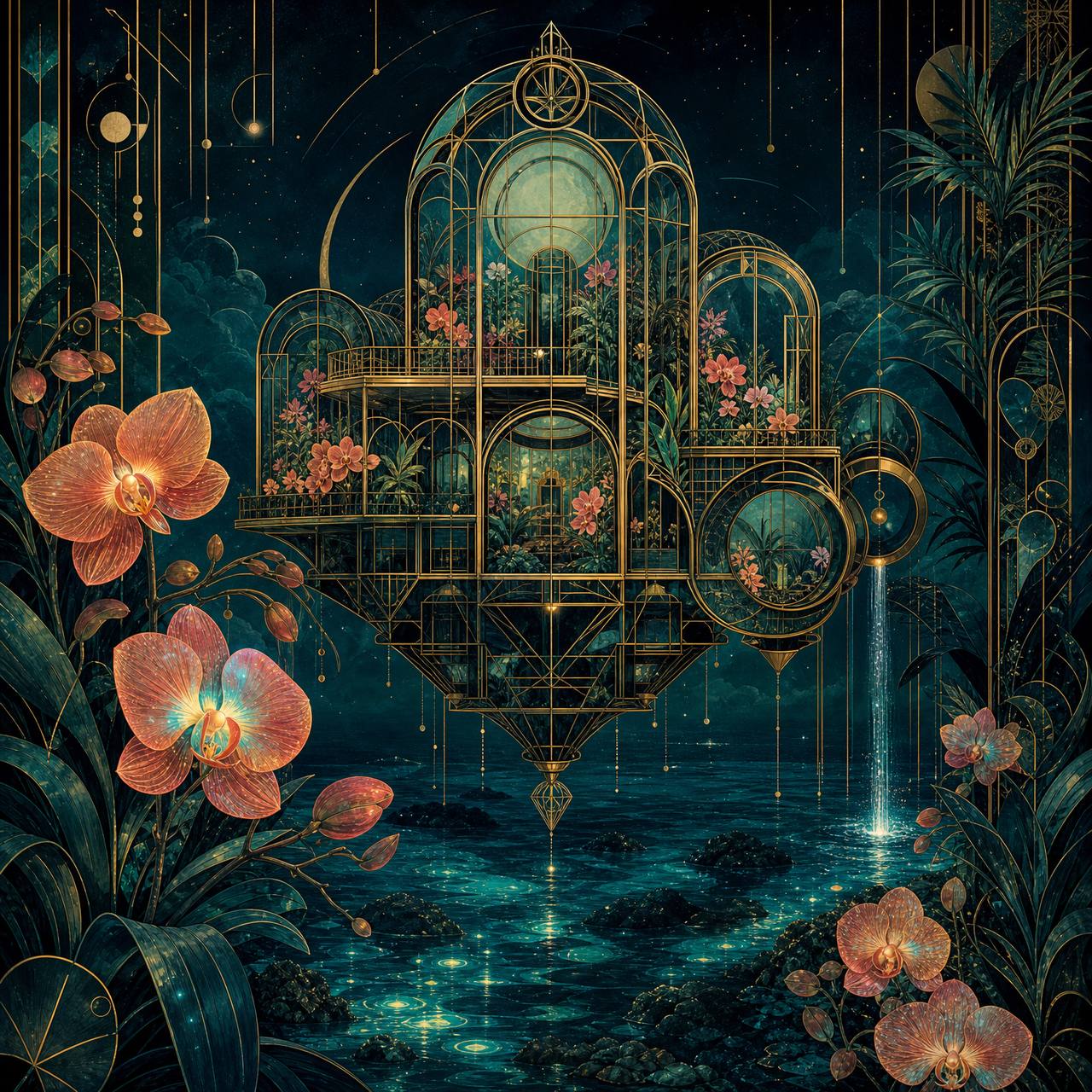 Floating Glass Conservatory — art print