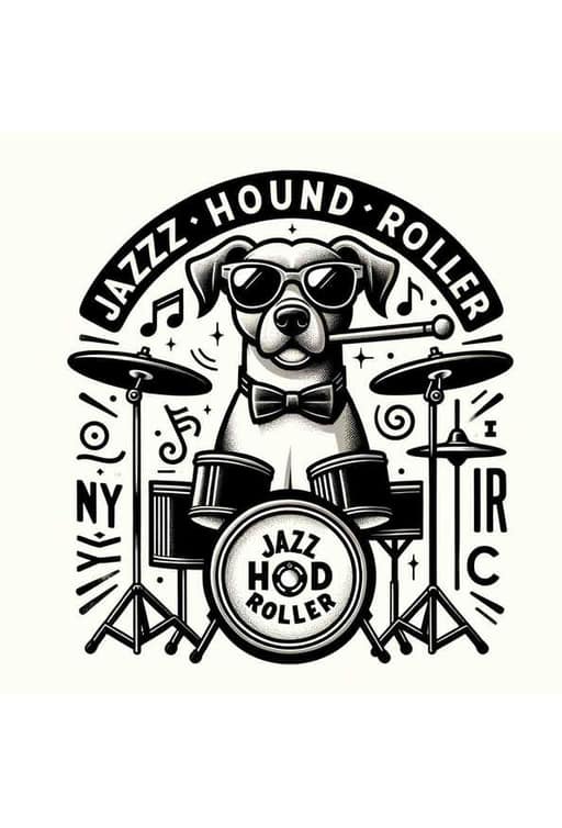 Mid-Century Jazz Hound - Wall Art Print