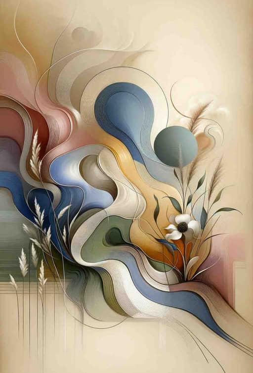 Elegance in Pastel Serenity - Wall Art Print