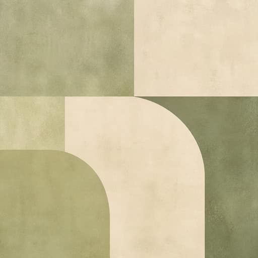 Soft Sage Abstract Blocks - Wall Art Print