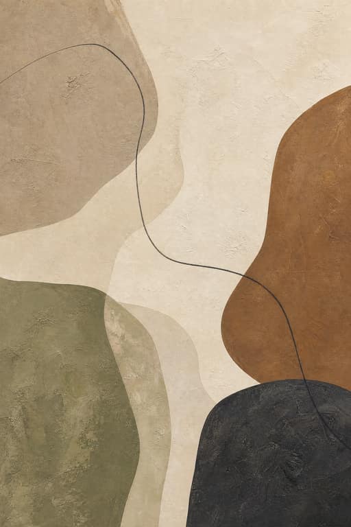 Calm Organic Layers - Wall Art Print