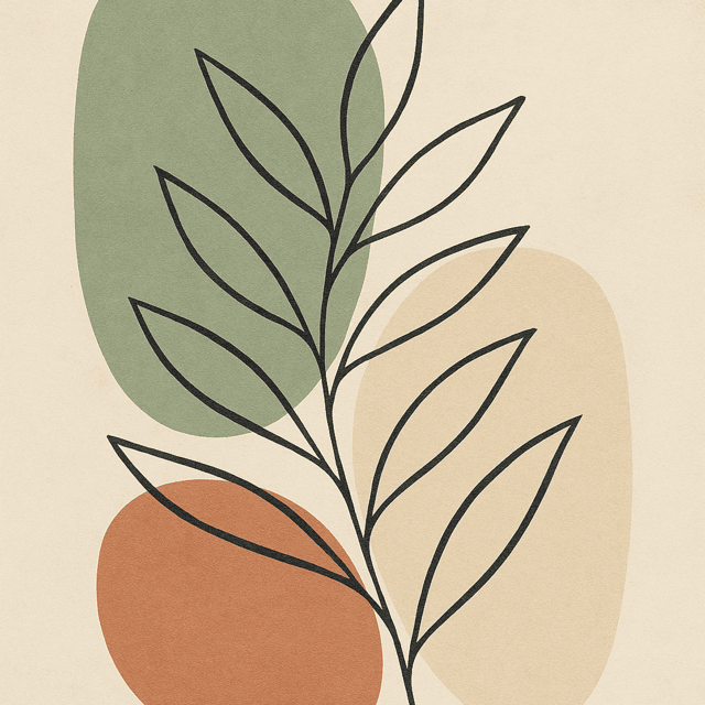 Whispering Leaves Symphony - Wall Art Print