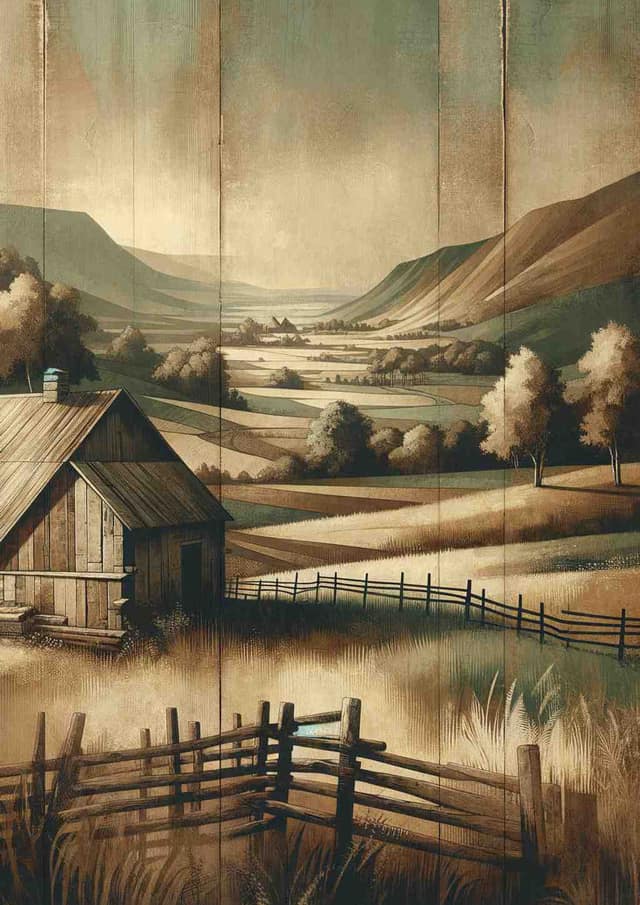 Rustic Reverie - Wall Art Print