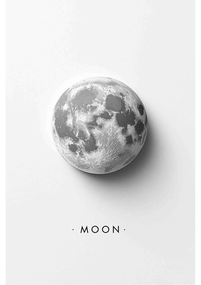 Lunar Elegance - Wall Art Print