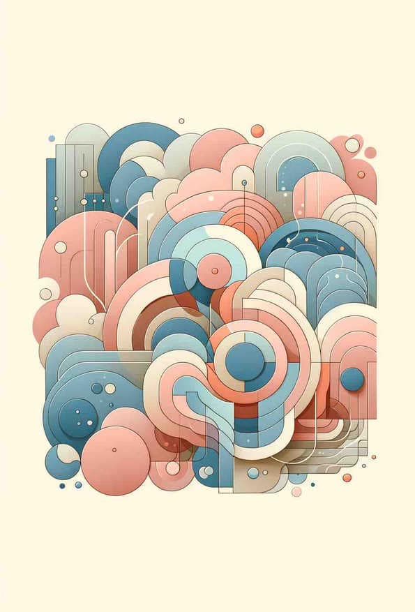 Tranquil Pastel Harmony - Wall Art Print