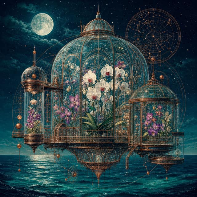 Surreal Botanical Observatory - Wall Art Print