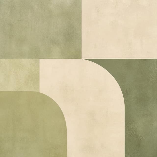 Soft Sage Abstract Blocks - Wall Art Print