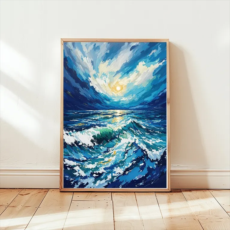 Art prints hanging on an interior wall